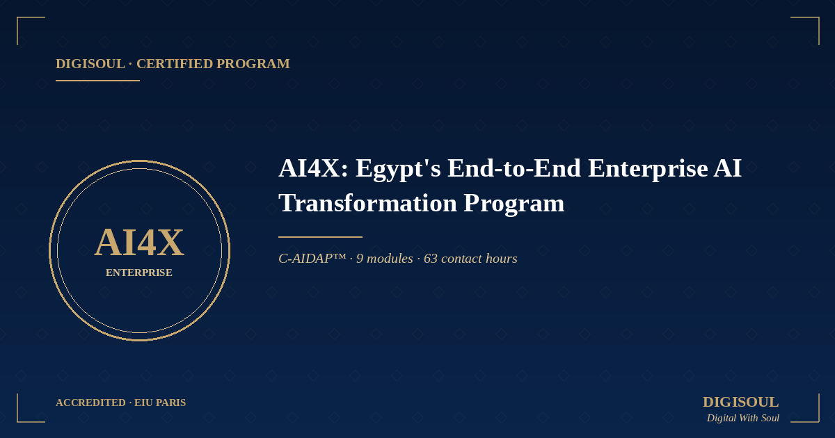 AI4X: Egypt’s End-to-end Enterprise AI Transformation Program