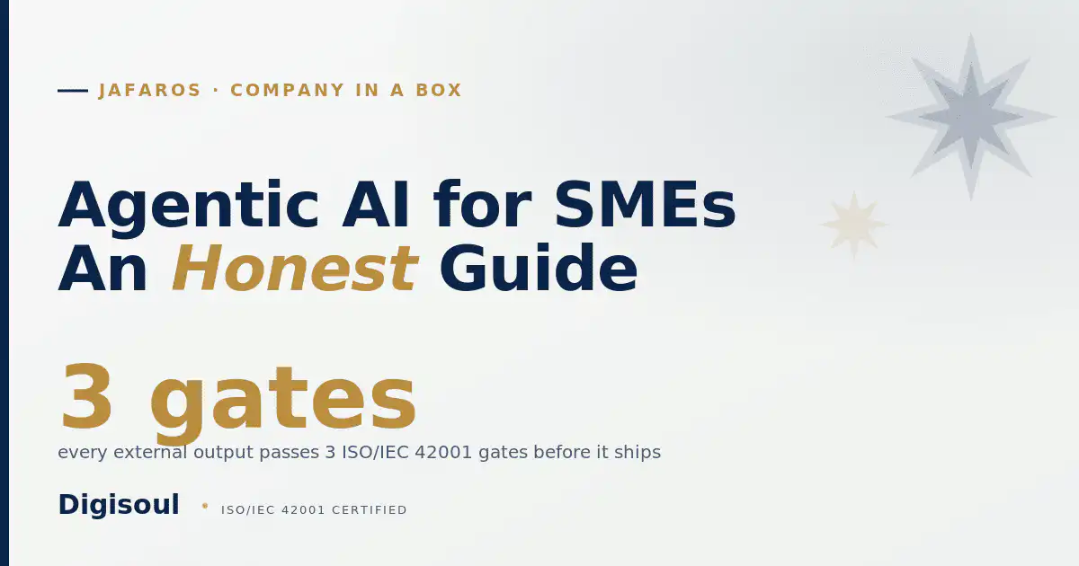 JafarOS: agentic AI for SMEs, capabilities and limits, Sapphire and gold