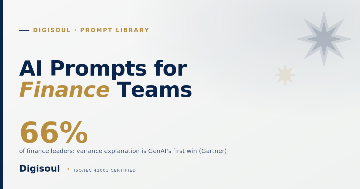 Digisoul AI prompts for finance teams, Sapphire and gold