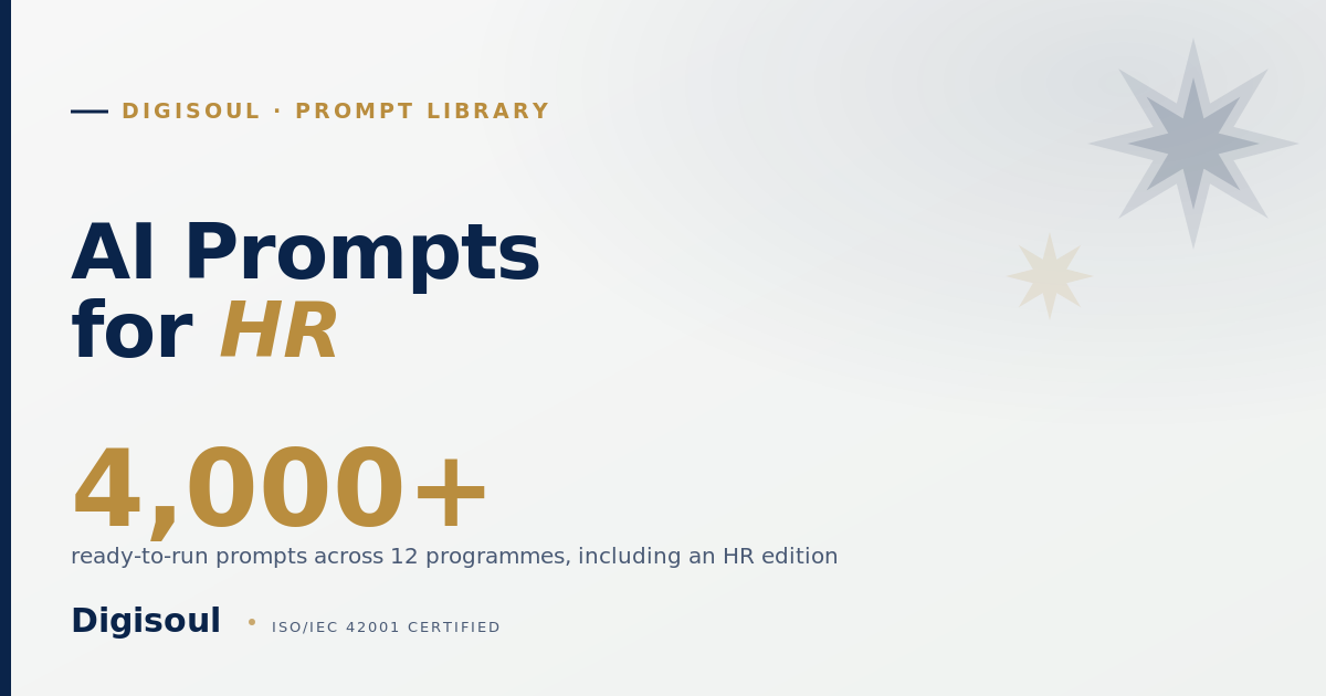 Digisoul AI prompts for HR, Sapphire and gold