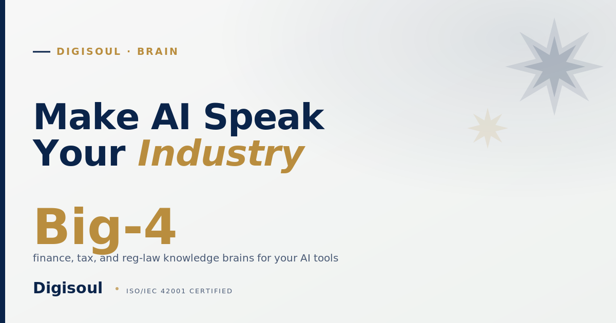 Digisoul Brain: make AI speak your industry, Sapphire and gold