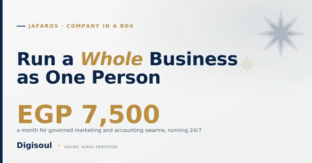 JafarOS: how a solopreneur runs a whole business with AI, Sapphire and gold