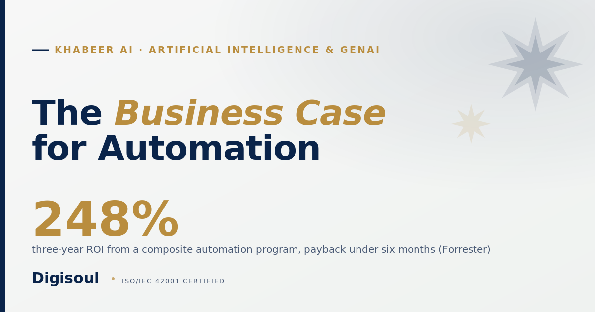 Khabeer AI: how to build the business case for automation, Sapphire and gold