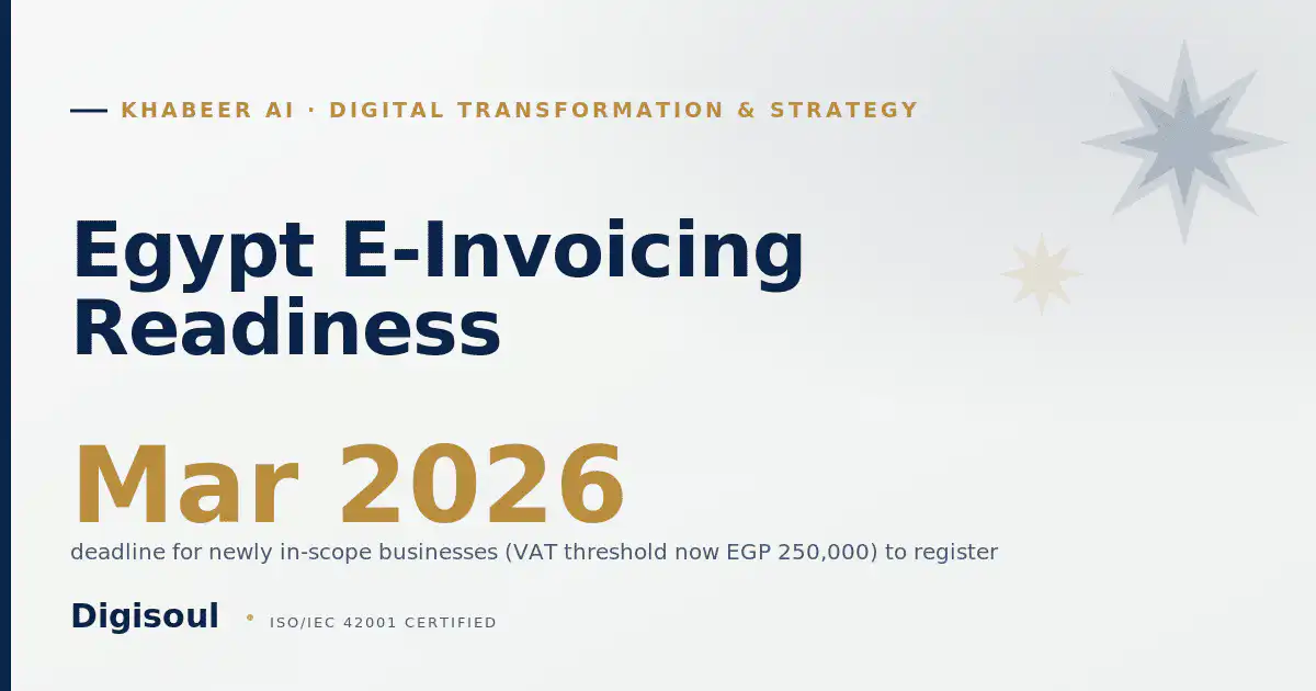 Khabeer AI: Egypt e-invoicing readiness, what your systems must handle, Sapphire and gold